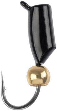 Мормышка вольфрамовая Viking Fishing Rigabik+bead 0.35g 2mm Black+G (5шт) 1919.04.05 фото