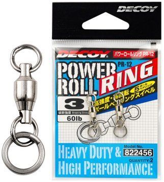 Вертлюжок Decoy PR-12 Power Roll Ring с заводным кольцом #3 (2 шт/уп) 1562.03.94 фото