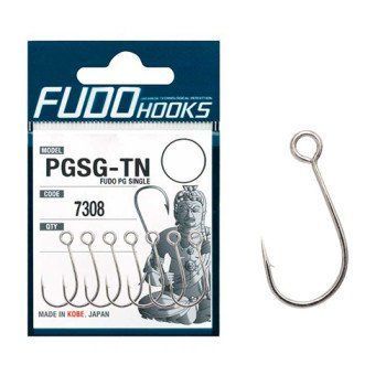 Гачки Fudo PG Single T Nickel 1/0 (6 шт.) (FHTN73081/0) FHTN73081/0 фото