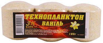 Технопланктон 3KBaits Fluoro Ваниль 180g (3шт/уп) 1861.03.09 фото