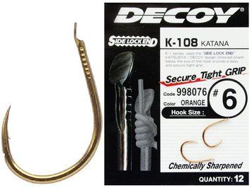 Крючок Decoy K-108 Katana #6 (12 шт/уп) 1562.03.50 фото