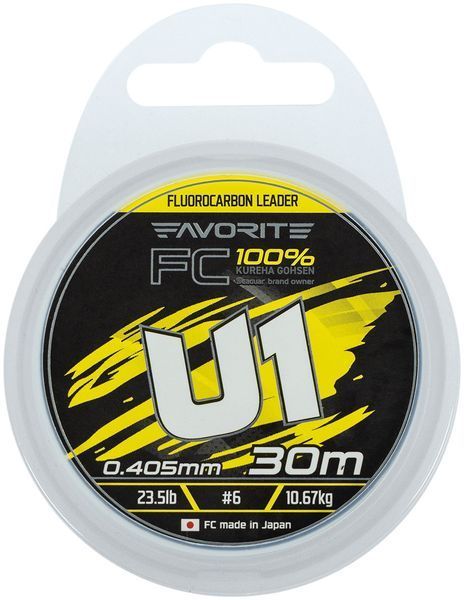 Флюорокарбон Favorite U1 FC 30m #6.0/0.405mm 23.5lb/10.67kg 1693.12.18 фото