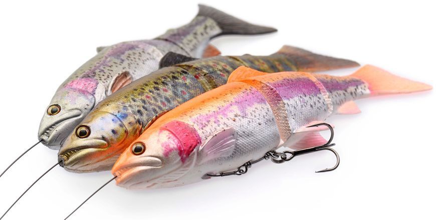 Силикон Savage Gear 4D Line Thru Trout MS 200mm 98.0g #03 Dark Brown Trout 1854.04.59 фото