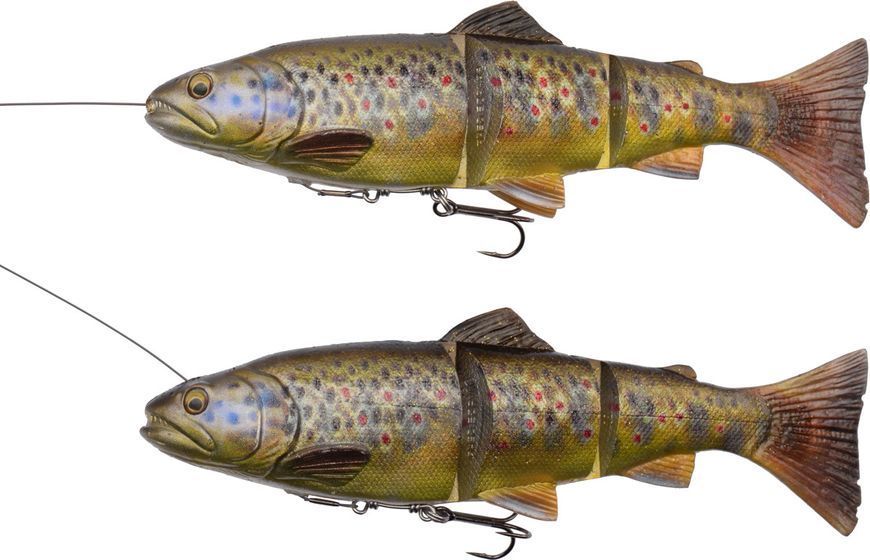 Силикон Savage Gear 4D Line Thru Trout MS 200mm 98.0g #03 Dark Brown Trout 1854.04.59 фото