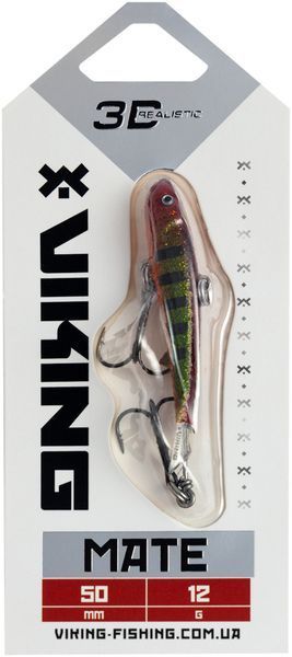 Балансир Viking Fishing Mate Ice Jig 50mm 12g #17 Brown Perch 1919.05.17 фото