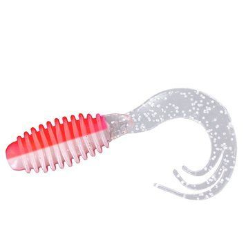 Силикон Big Bite Baits Ring Triple Tip Grub 2" 10pc #Red Head (2317461) 2317461 фото