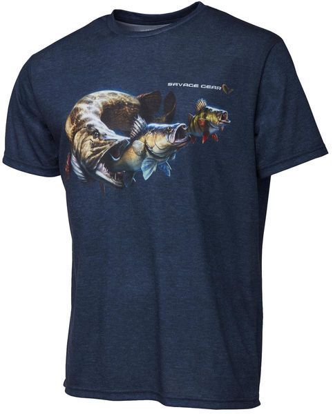 Футболка Savage Gear Cannibal T-Shirt M ц:blue 1854.44.42 фото