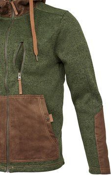 Куртка Orbis Textil Herrenjacke Strick-Fleece 418001-56. L. Зелений 2900.02.88 фото