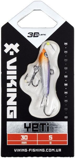 Балансир Viking Fishing Yeti Ice Jig 30mm 5.0g #20 Violet Anchovy 1919.04.55 фото