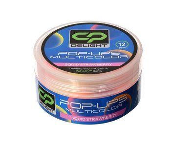 Бойлы Carp Pro Delight Multicolor Pop Ups 12мм Squid Strawberry CPDMUPSTR12 фото