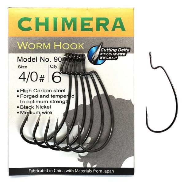 Офсетний гачок BKK Chimera CD #2/0 (A-EW-9332) A-EW-9332 фото