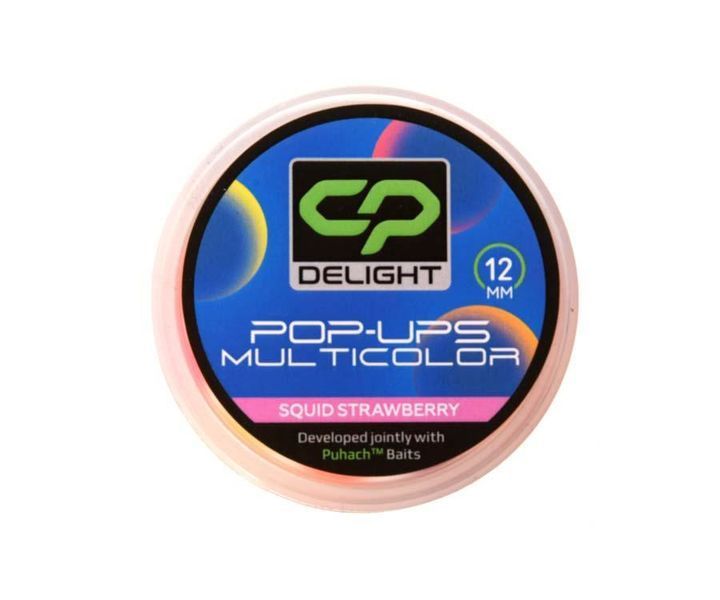 Бойлы Carp Pro Delight Multicolor Pop Ups 12мм Squid Strawberry CPDMUPSTR12 фото