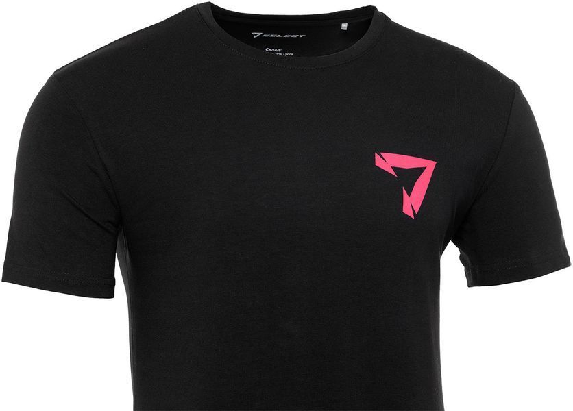 Футболка Select T-Shirt Lines Fish M Black 1870.76.49 фото