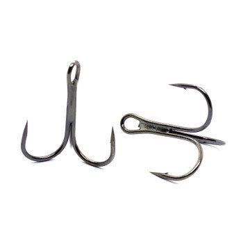 Тройник Fladen Maxximus Black Nickel Treble Hooks 1 6pc (14-3701) 14-3701 фото