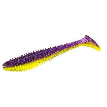 Силикон Big Bite Baits Pro Swimmer 4.8" 5pc #Purple Glitter/Opaque Chart (2317370) 2317370 фото