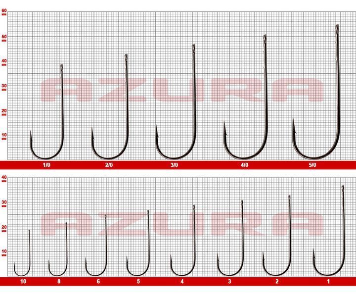 Гачки Azura Long Shank Hook №8 AZLWH-08 фото