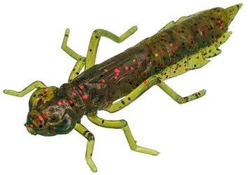 Силикон FishUP Dragonfly 1.2" #019 - Motor Oil/Red (10шт/уп) 1864.14.67 фото
