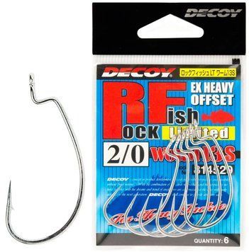 Крючок Decoy Worm13S Rock Fish Limited #2/0 (6 шт/уп) 1562.05.37 фото