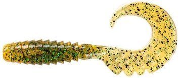 Силикон FishUP Fancy Grub 2.5" #036 - Caramel/Green & Black (10шт/уп) 1862.00.62 фото