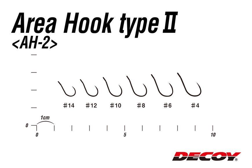 Гачок Decoy Area Hook II Mat Black 14, 8 шт/уп 1562.01.73 фото