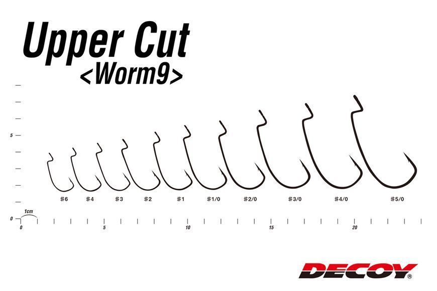 Крючок Decoy Worm9 Upper Cut #2 (9 шт/уп) 1562.00.60 фото