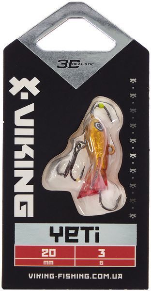 Балансир Viking Fishing Yeti Ice Jig 20mm 3.0g #8 Candle Flame 1919.01.66 фото