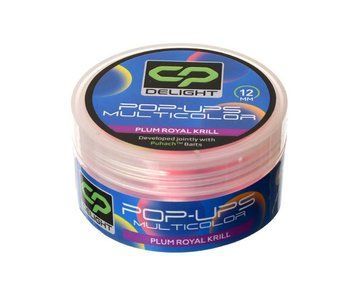 Бойлы Carp Pro Delight Multicolor Pop Ups 12мм Plum Royal Krill CPDMUPPR12 фото
