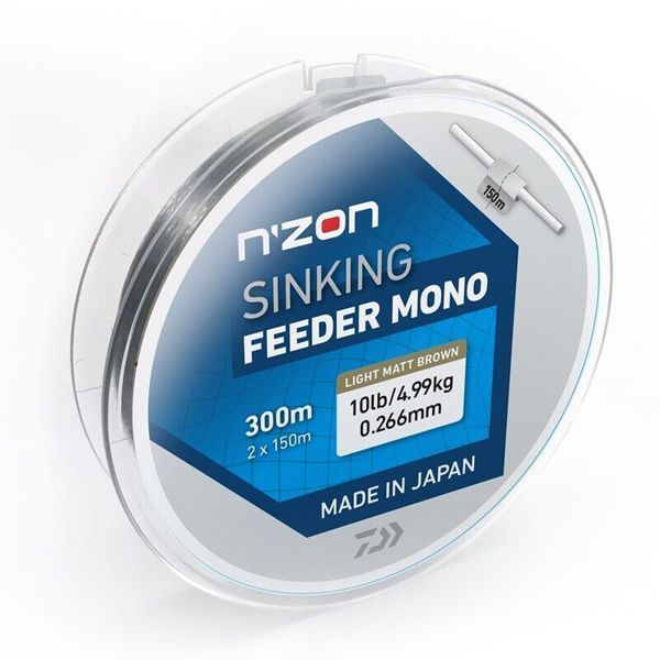 Леска Daiwa N`Zon Sinking Feeder Mono Brown 300m 3.92kg 0.23mm (12405-023) 12405-023 фото