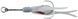 Крючок Jackall SLJ Twin S (2шт/уп) ц:silver 1699.29.85 фото 1