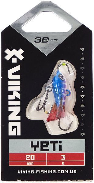 Балансир Viking Fishing Yeti Ice Jig 20mm 3.0g #9 Strange Perch 1919.01.67 фото