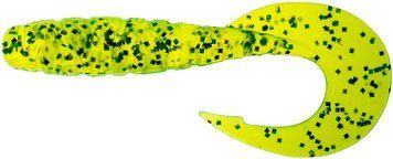 Силикон FishUP Mighty Grub 4.5" #026 - Flo Chartreuse/Green (4шт/уп) 1864.04.35 фото