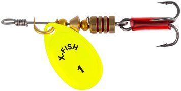 Блесна X-Fish Stark №1 2.5g Nikel UV lime 1917.07.37 фото