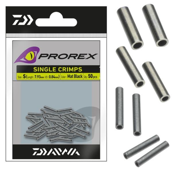 Обтискні трубочки Daiwa Prorex Single Crimps XL 1.80mm 50pcs (15408-204) 15408-204 фото