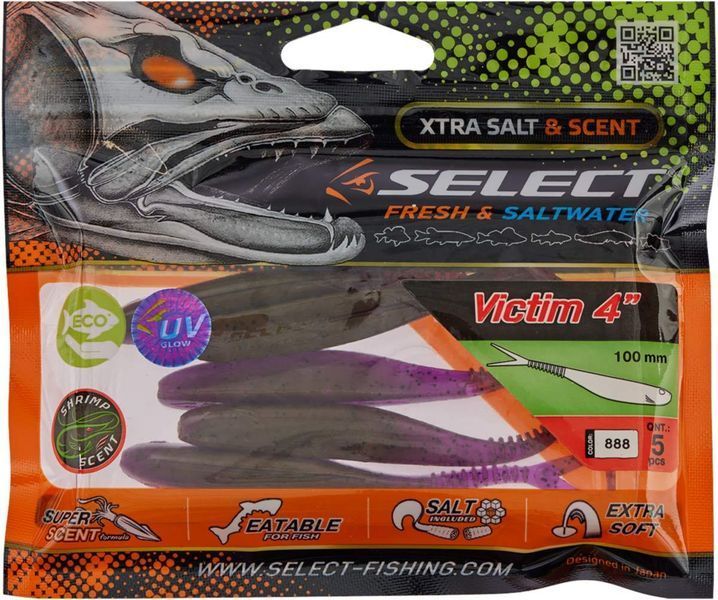 Силикон Select Victim V-Tail 4" #888 (5 шт/уп) 1870.74.47 фото