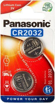 Батарея Panasonic CR 2032 BLI 2 LITHIUM 3992.00.44 фото