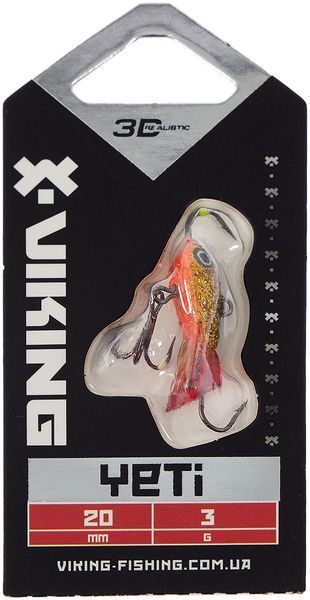 Балансир Viking Fishing Yeti Ice Jig 20mm 3.0g #10 Golden Dark 1919.01.68 фото