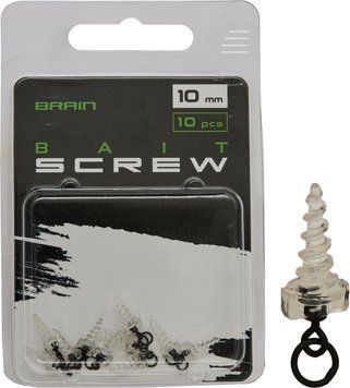Винт для бойлов Brain Bait Screw 10mm (10 шт/уп) Clear SGXA-09 1858.25.27 фото