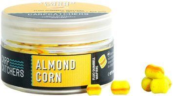 Бойлы Carp Catchers Fluo Dumbell Wafters Almond Corn 8х5 and 10x7mm 1415.00.07 фото