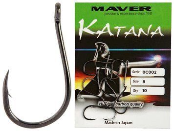 Крючок Maver Katana 0C002 №08 (10шт/уп) 1300.36.71 фото