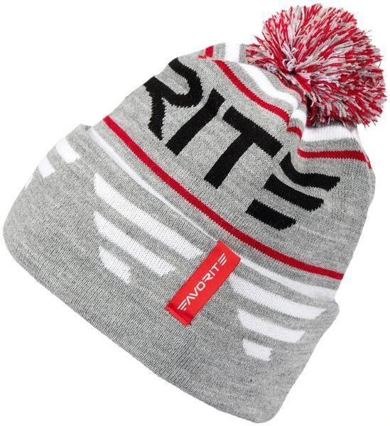 Шапка Favorite Pompon Hat 56 Gray Black Logo 1693.08.86 фото
