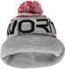 Шапка Favorite Pompon Hat 56 Gray Black Logo 1693.08.86 фото 5