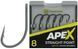 Крючок карповый RidgeMonkey Ape-X Straight Point с бородкой #8 (10 шт/уп) 9168.01.62 фото