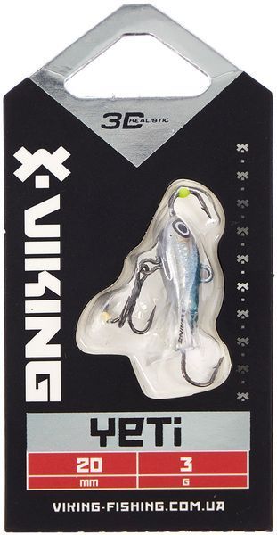 Балансир Viking Fishing Yeti Ice Jig 20mm 3.0g #11 Anchovy 1919.01.69 фото
