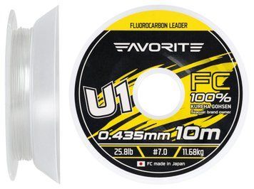Флюорокарбон Favorite U1 FC 10m #7.0/0.435mm 25.8lb/11.68kg 1693.11.86 фото