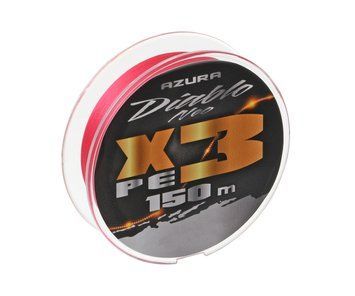 Шнур Azura Diablo Neo X3 Pink 150м #0.5 0.117мм DN-05 фото