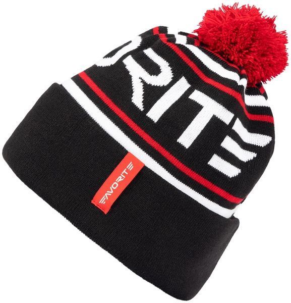 Шапка Favorite Pompon Hat 56 Black White Logo 1693.08.85 фото