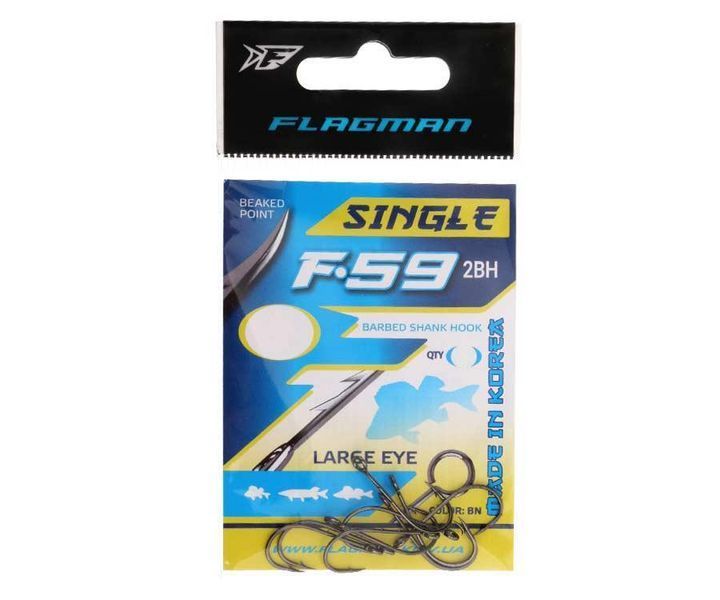 Крючок Flagman F-59-2BH №4 FF592BH-04 фото