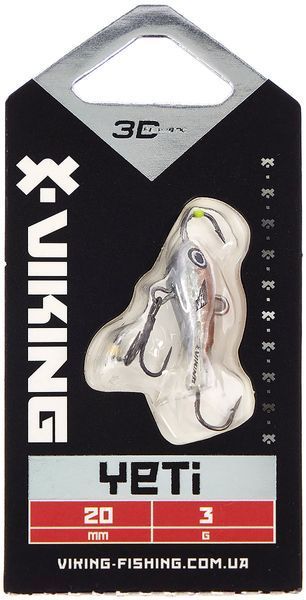 Балансир Viking Fishing Yeti Ice Jig 20mm 3.0g #12 Smoke Anchovy 1919.01.70 фото