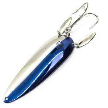 Блесна Dardevle Klicker 95mm 28g #Half Nickel/Half Blue (2625) 2625 фото