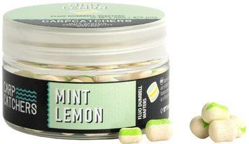 Бойлы Carp Catchers Fluo Dumbell Wafters Mint Lemon 8х5 and 10x7mm 1415.00.09 фото
